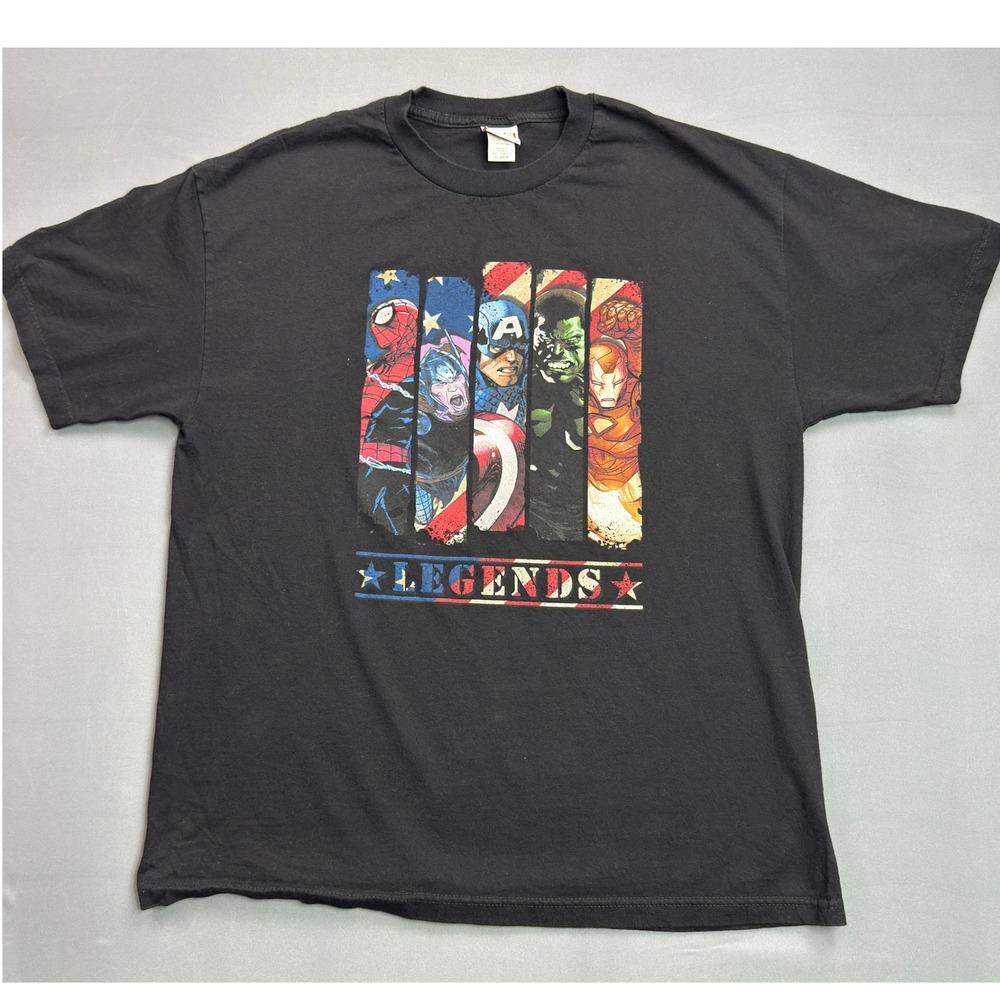 Marvel Avengers Legends T-Shirt Graphic‎ Print Superhero XL